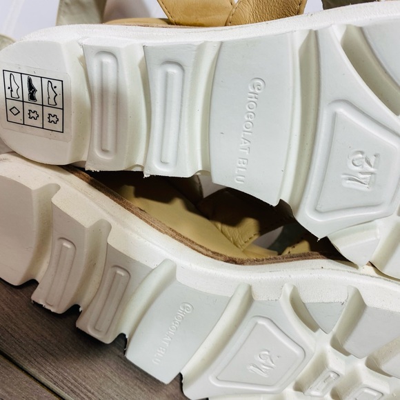 Chocolat Blu Track Sole Ankle Strap Wedge Sandal 37 us size 6-6.5 - Picture 8 of 9